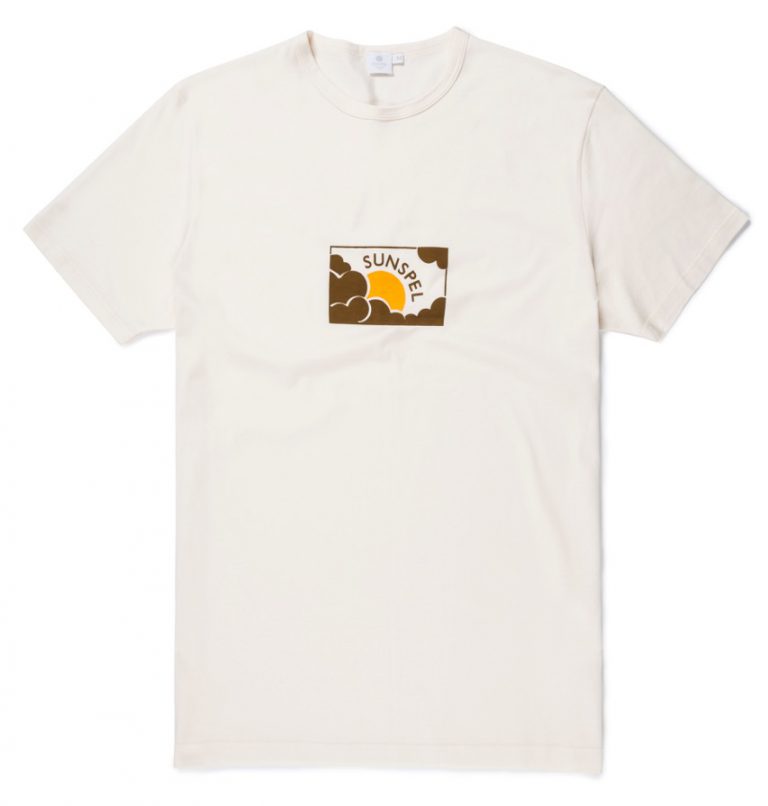 Sunspel 'Sun & Cloud' Print T-Shirts - Proper Magazine