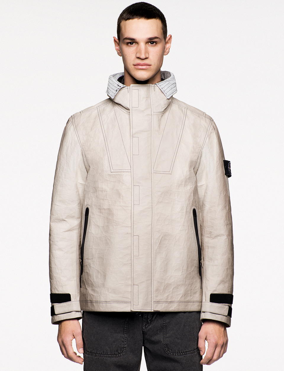 Stone Island Ice Jacket in Dyneema Bonded Leather - Proper Magazine