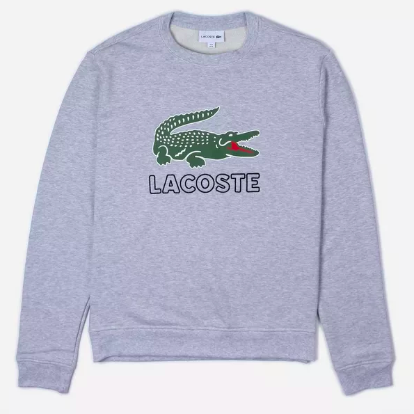 lacoste large logo sweatshirt