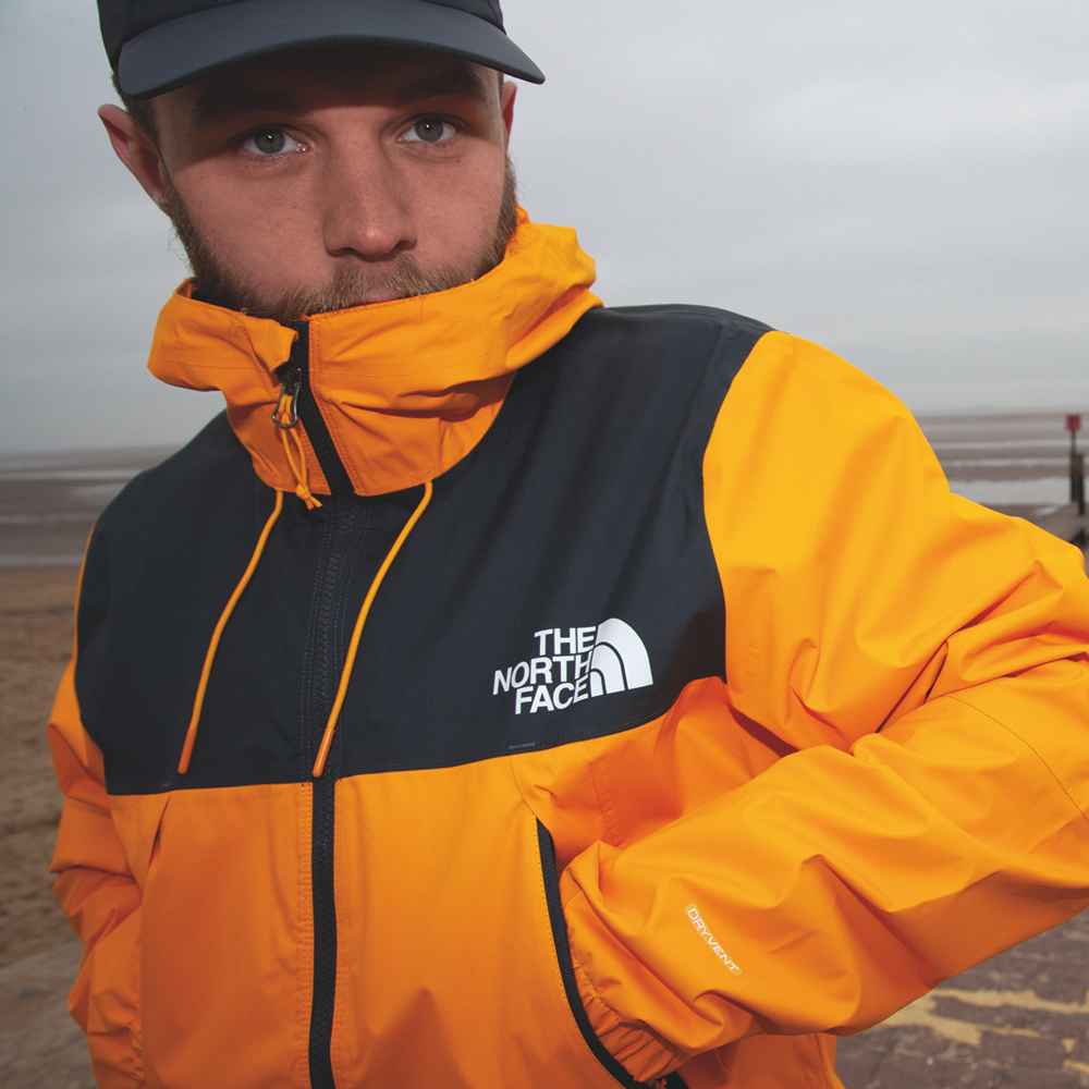 the north face mountain q jacket yellow