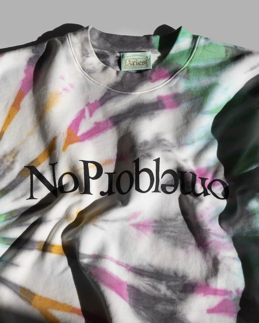 Aries Tie Dye No Problemo Sweatshirt - Proper Magazine