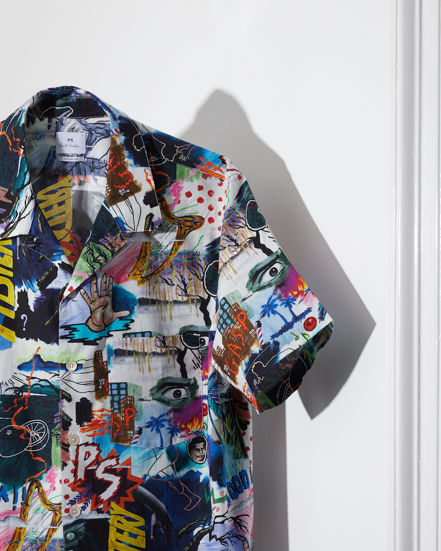 Paul Smith Pulp Print Short Sleeve Shirt - Proper Magazine